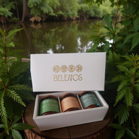 Coffret 3 grandes bougies BELENOS